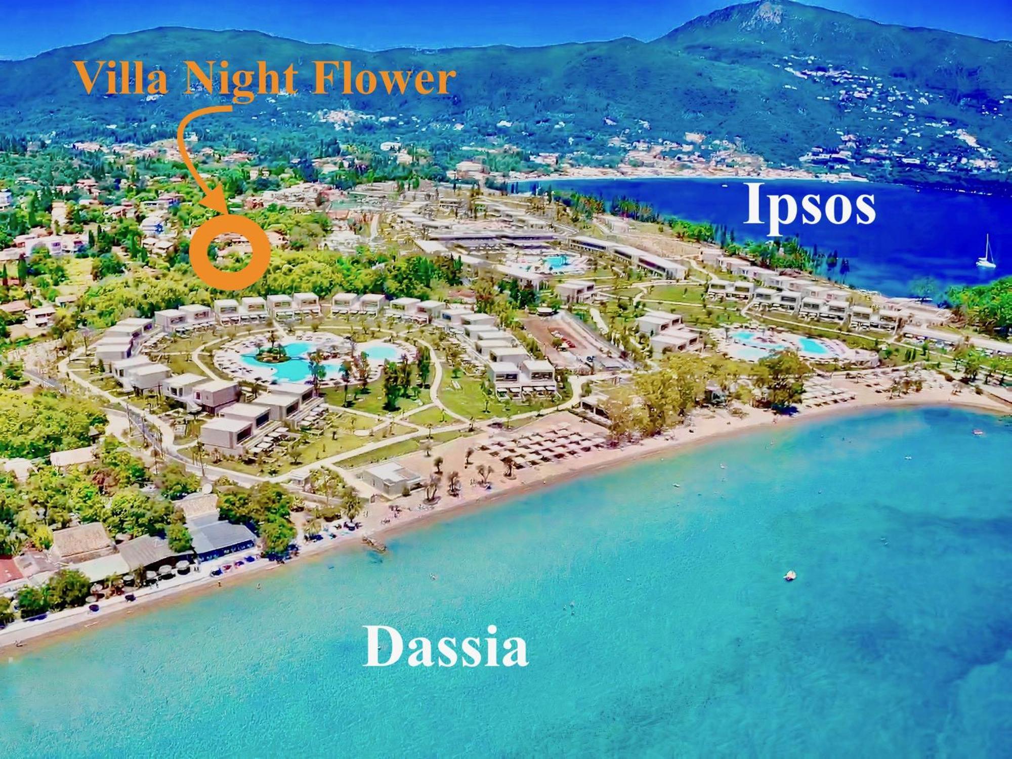 Beach Villa Night Flower With Private Pool By Dadovillas Дасія Екстер'єр фото